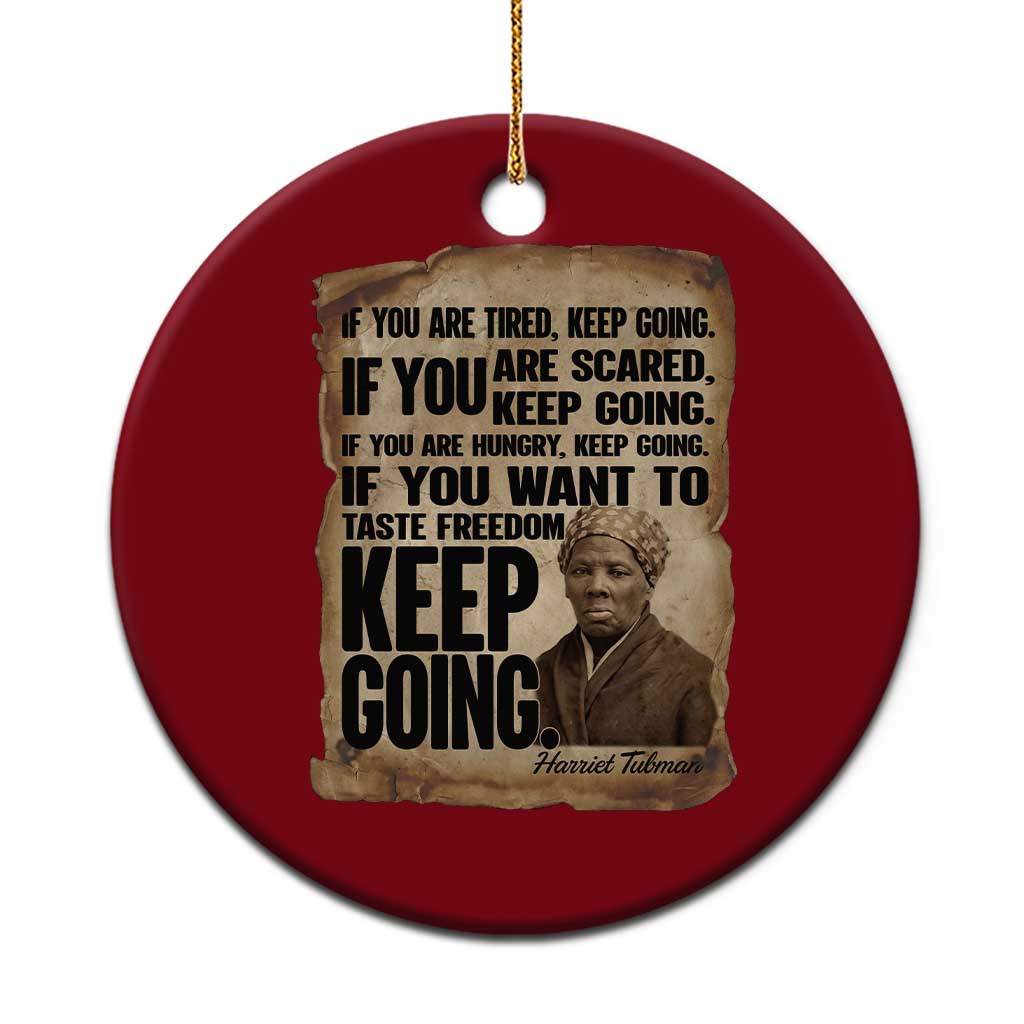 Harriet Tubman Quote Ceramic Ornament Black History African American TS14 1pc Red Print Your Wear