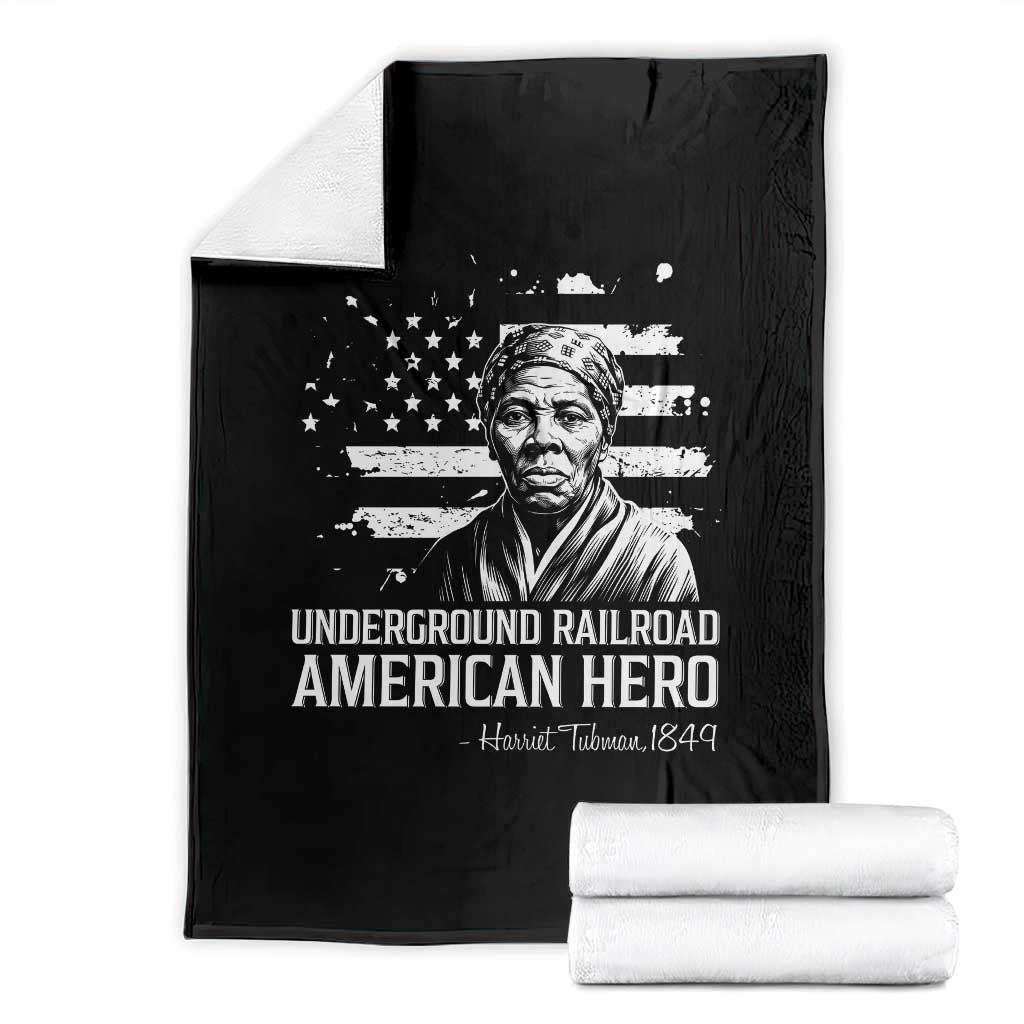 Harriet Tubman Throw Blanket Underground Railroad American Hero History TS14 Black Print Your Wear