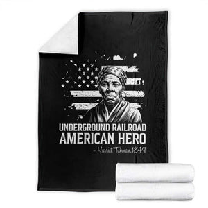 Harriet Tubman Throw Blanket Underground Railroad American Hero History TS14 Black Print Your Wear