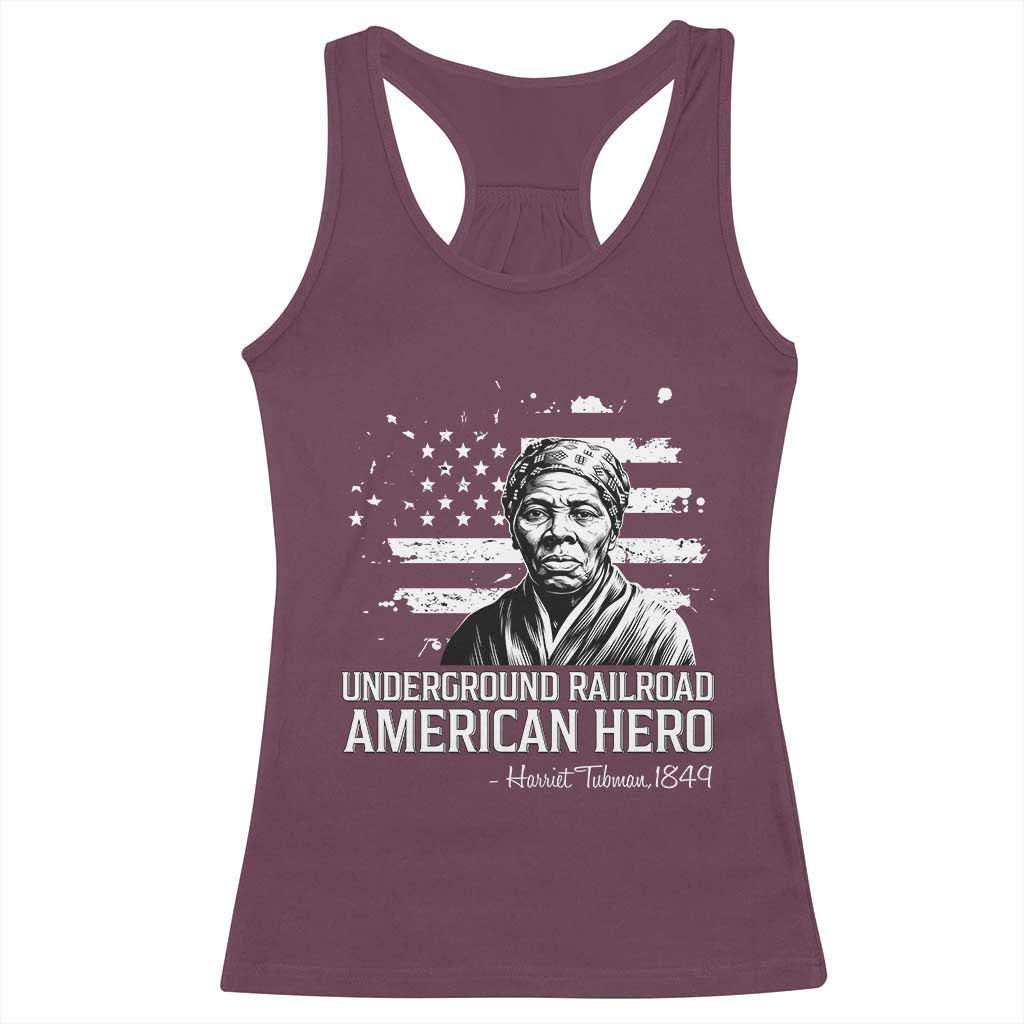 Harriet Tubman Racerback Tank Top Underground Railroad American Hero History TS14 Maroon Print Your Wear
