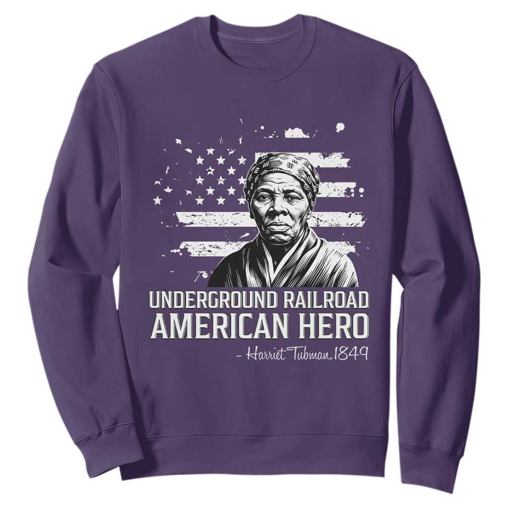 Harriet Tubman Sweatshirt Underground Railroad American Hero History TS14 Purple Print Your Wear