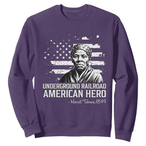 Harriet Tubman Sweatshirt Underground Railroad American Hero History TS14 Purple Print Your Wear