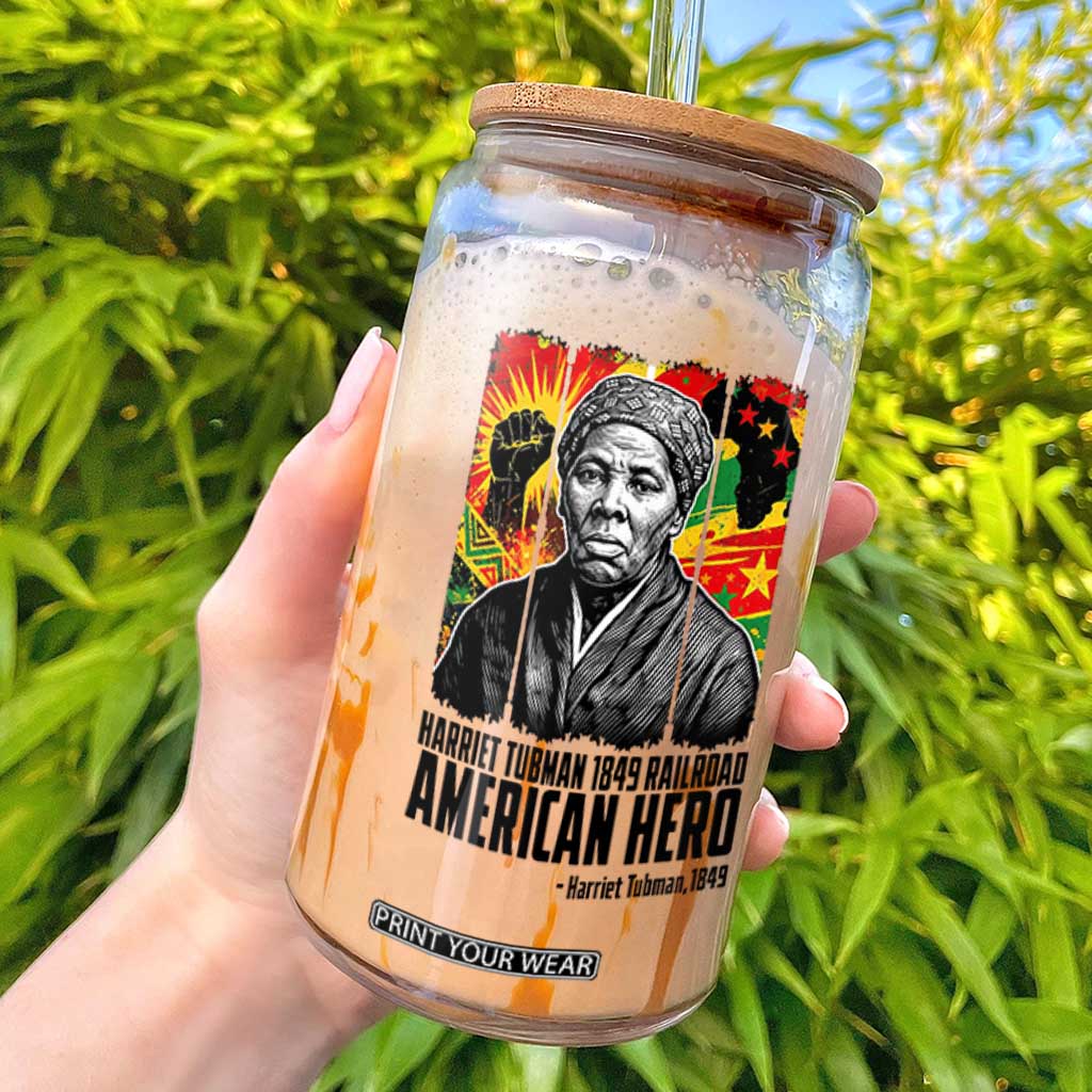 Harriet Tubman Black History Month Glass Can Underground Railroad American Hero History TS14 White Print Your Wear