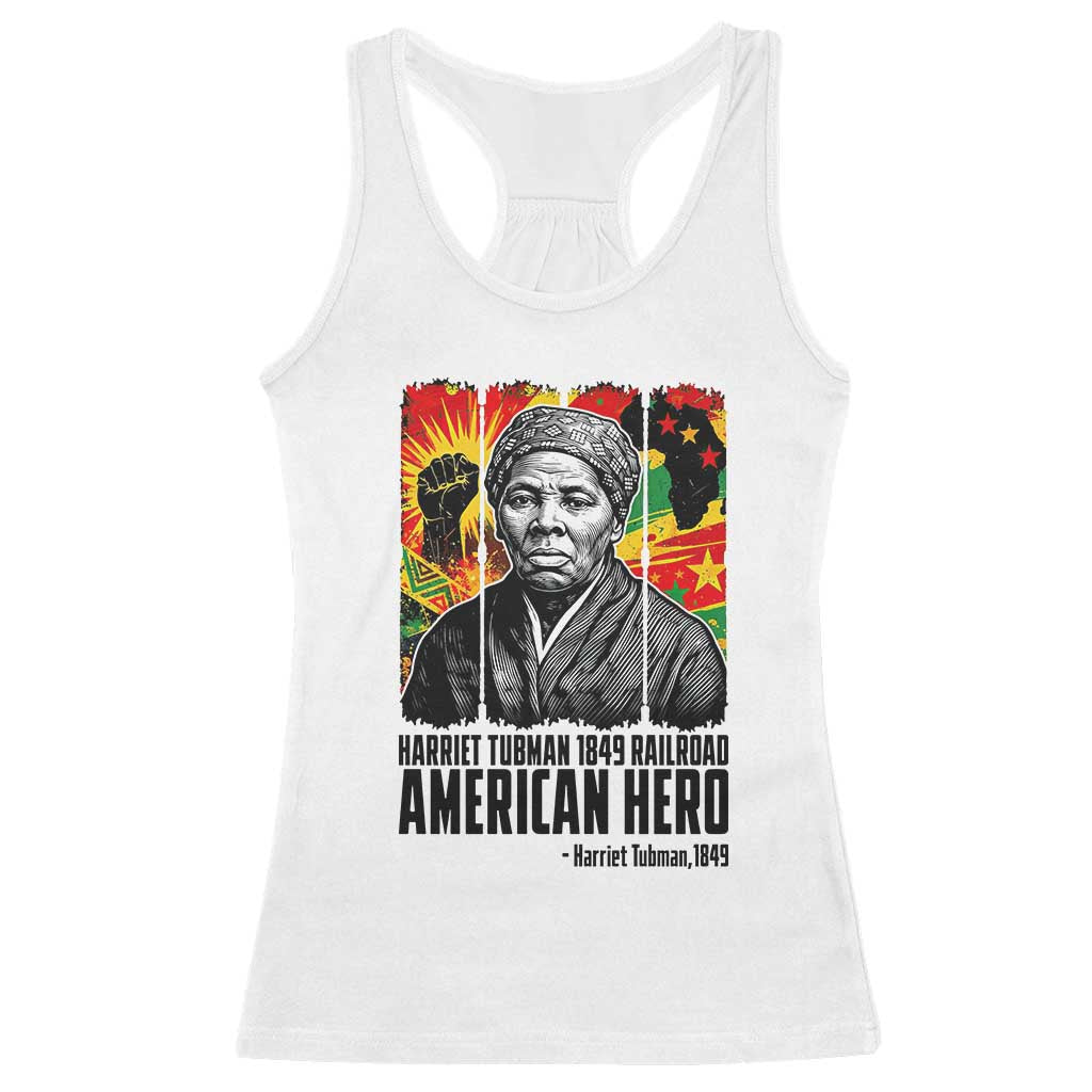Harriet Tubman Black History Month Racerback Tank Top Underground Railroad American Hero History TS14 White Print Your Wear