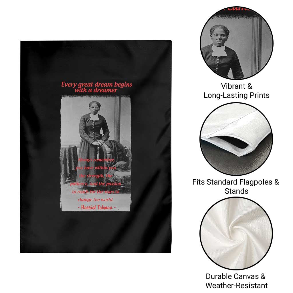 Harriet Tubman Garden Flag Black History Month TS14 Print Your Wear