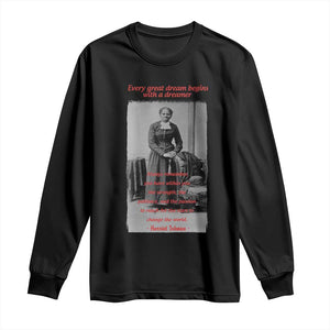 Harriet Tubman Long Sleeve Shirt Black History Month TS14 Black Print Your Wear