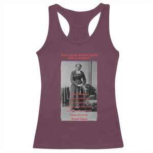 Harriet Tubman Racerback Tank Top Black History Month TS14 Maroon Print Your Wear