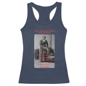 Harriet Tubman Racerback Tank Top Black History Month TS14 Navy Print Your Wear