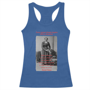 Harriet Tubman Racerback Tank Top Black History Month TS14 Royal Blue Print Your Wear