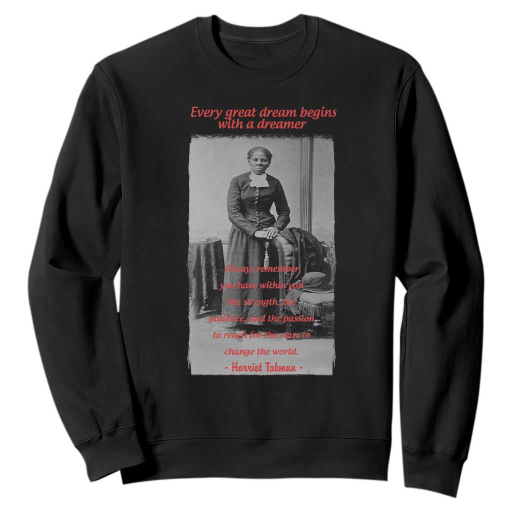 Harriet Tubman Sweatshirt Black History Month TS14 Black Print Your Wear