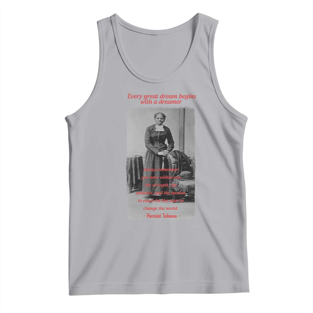 Harriet Tubman Tank Top Black History Month TS14 Athletic Heather Print Your Wear