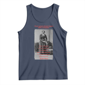 Harriet Tubman Tank Top Black History Month TS14 Navy Print Your Wear