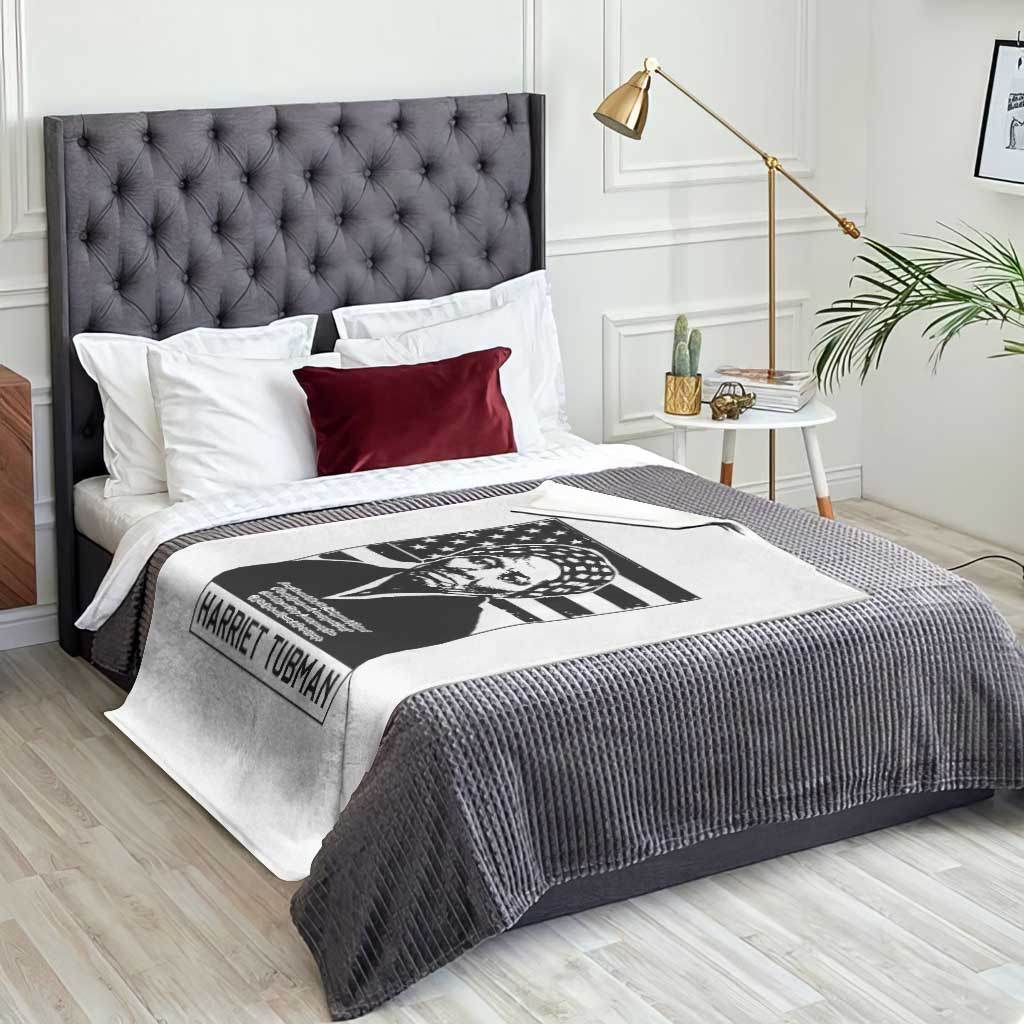 Harriet Tubman Quote Throw Blanket Black History Month TS14 Print Your Wear