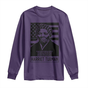 Harriet Tubman Quote Long Sleeve Shirt Black History Month TS14 Purple Print Your Wear