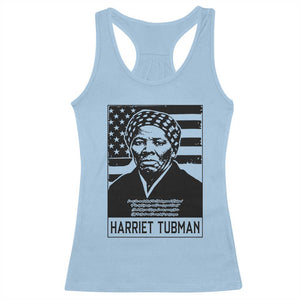 Harriet Tubman Quote Racerback Tank Top Black History Month TS14 Light Blue Print Your Wear