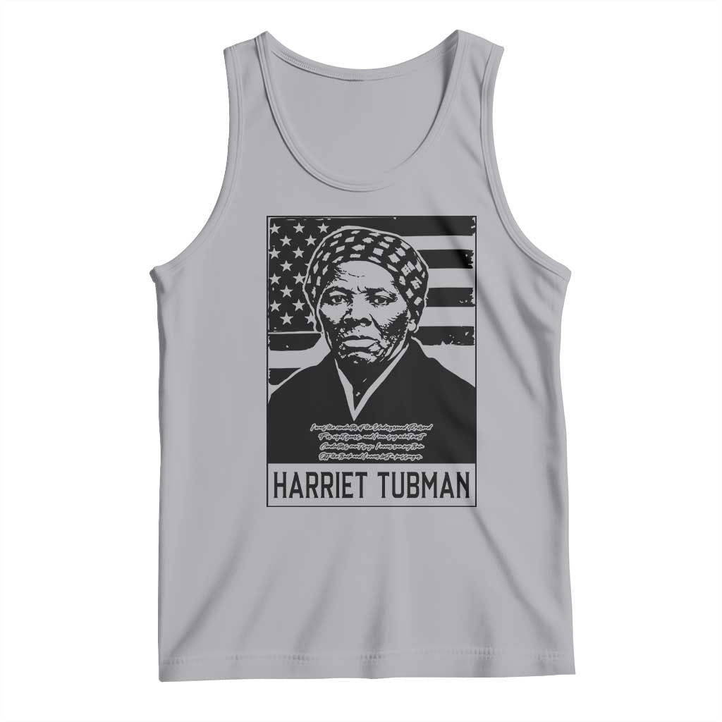 Harriet Tubman Quote Tank Top Black History Month TS14 Athletic Heather Print Your Wear
