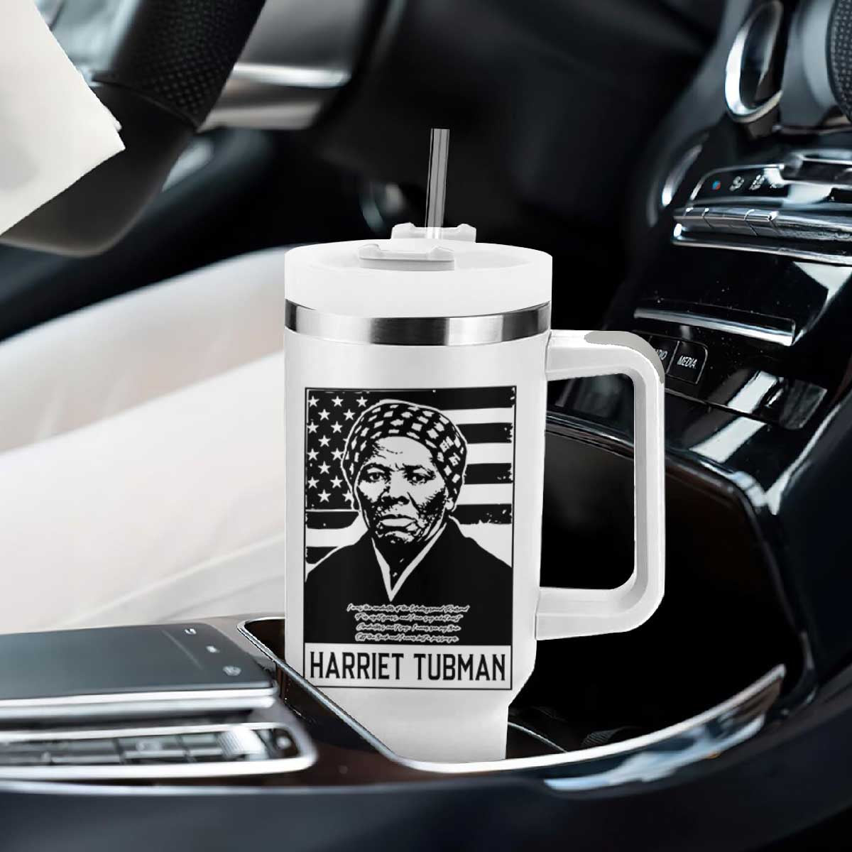 Harriet Tubman Quote Tumbler With Handle Black History Month TS14 Print Your Wear