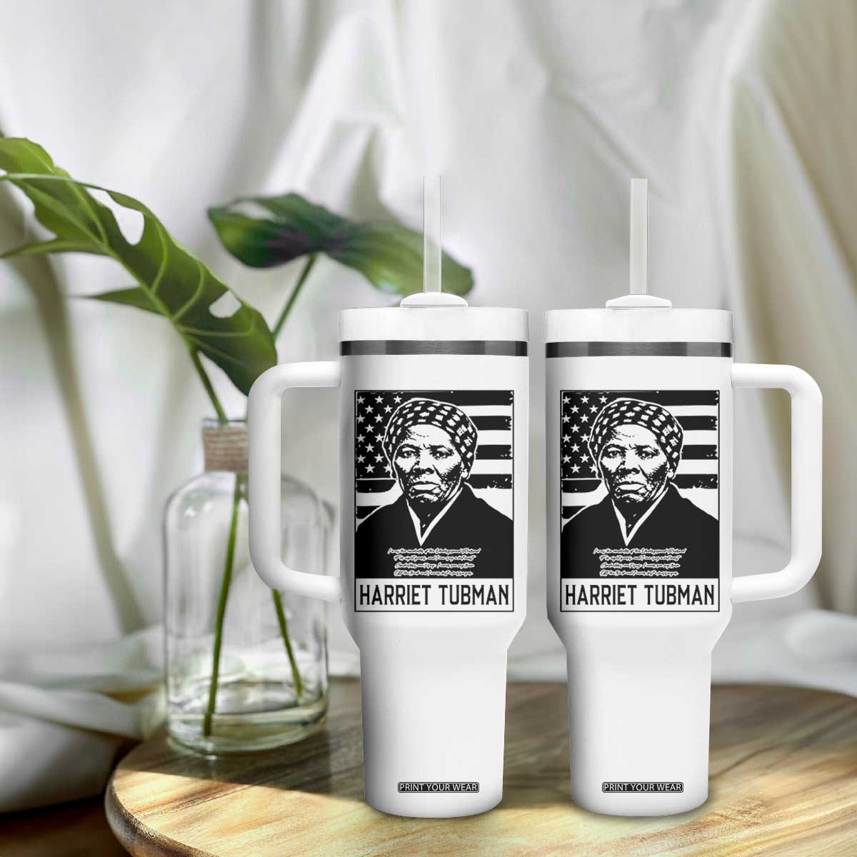 Harriet Tubman Quote Tumbler With Handle Black History Month TS14 Print Your Wear