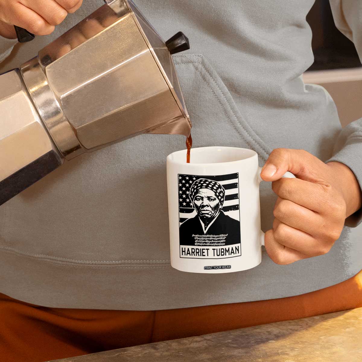 Harriet Tubman Quote Coffee Mug Black History Month TS14 Print Your Wear