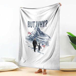 But Why Penguin Throw Blanket Head Towards The Mountains Penguin Meme TS14 Print Your Wear