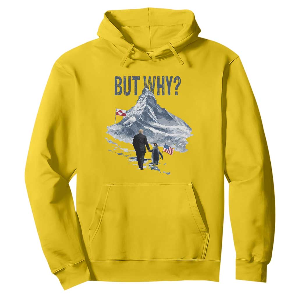 But Why Penguin Hoodie Head Towards The Mountains Penguin Meme TS14 Daisy Print Your Wear