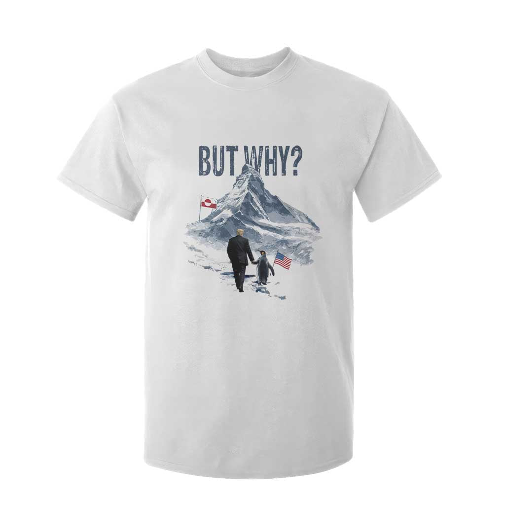 But Why Penguin T Shirt For Kid Head Towards The Mountains Penguin Meme TS14 White Print Your Wear