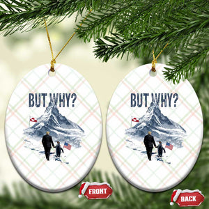 But Why Penguin Ceramic Ornament Head Towards The Mountains Penguin Meme TS14 Print Your Wear