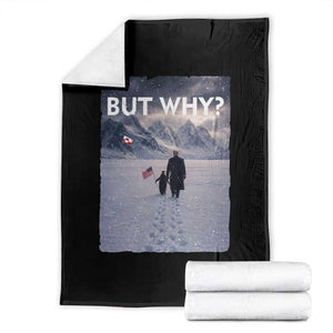 But Why Penguin Throw Blanket Trump Nihilist Penguin Political Meme Minimal TS14 Black Print Your Wear