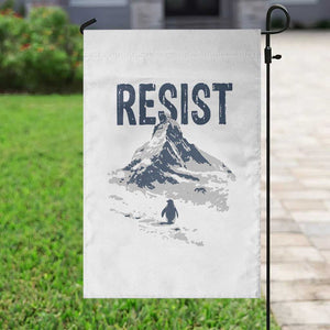 Funny Penguin Protest Garden Flag Resist Penguin Mountain Hiking Meme TS14 Print Your Wear