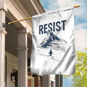 Funny Penguin Protest Garden Flag Resist Penguin Mountain Hiking Meme TS14 Print Your Wear