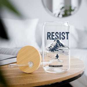 Funny Penguin Protest Glass Can Resist Penguin Mountain Hiking Meme TS14 Print Your Wear
