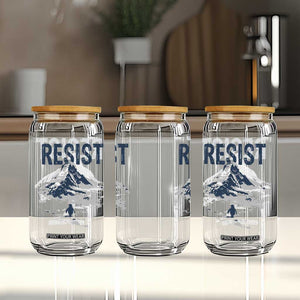 Funny Penguin Protest Glass Can Resist Penguin Mountain Hiking Meme TS14 Print Your Wear