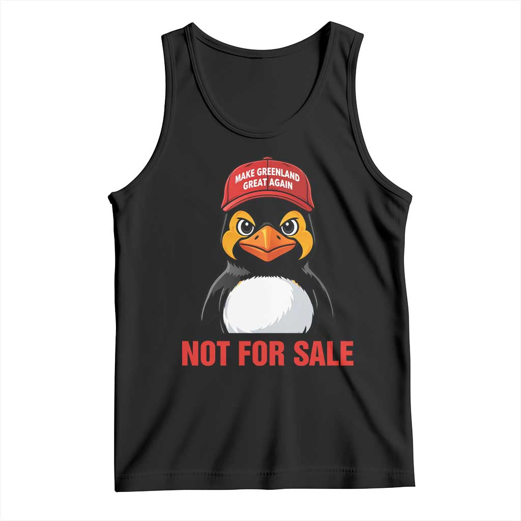Greenland Is Not for Sale Tank Top Funny Nihilist Penguin FDT Political Meme TS14 Black Print Your Wear