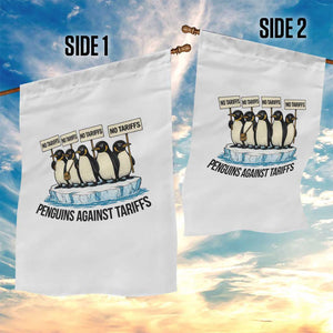 Penguins Against Tariffs Garden Flag Resist Tariffs Subtle FDT Political Resistance TS14 Print Your Wear