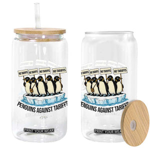 Penguins Against Tariffs Glass Can Resist Tariffs Subtle FDT Political Resistance TS14 Print Your Wear