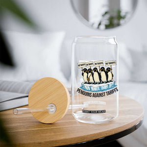 Penguins Against Tariffs Glass Can Resist Tariffs Subtle FDT Political Resistance TS14 Print Your Wear