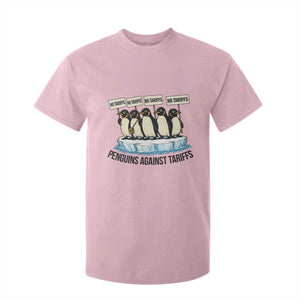 Penguins Against Tariffs T Shirt For Kid Resist Tariffs Subtle FDT Political Resistance TS14 Light Pink Print Your Wear