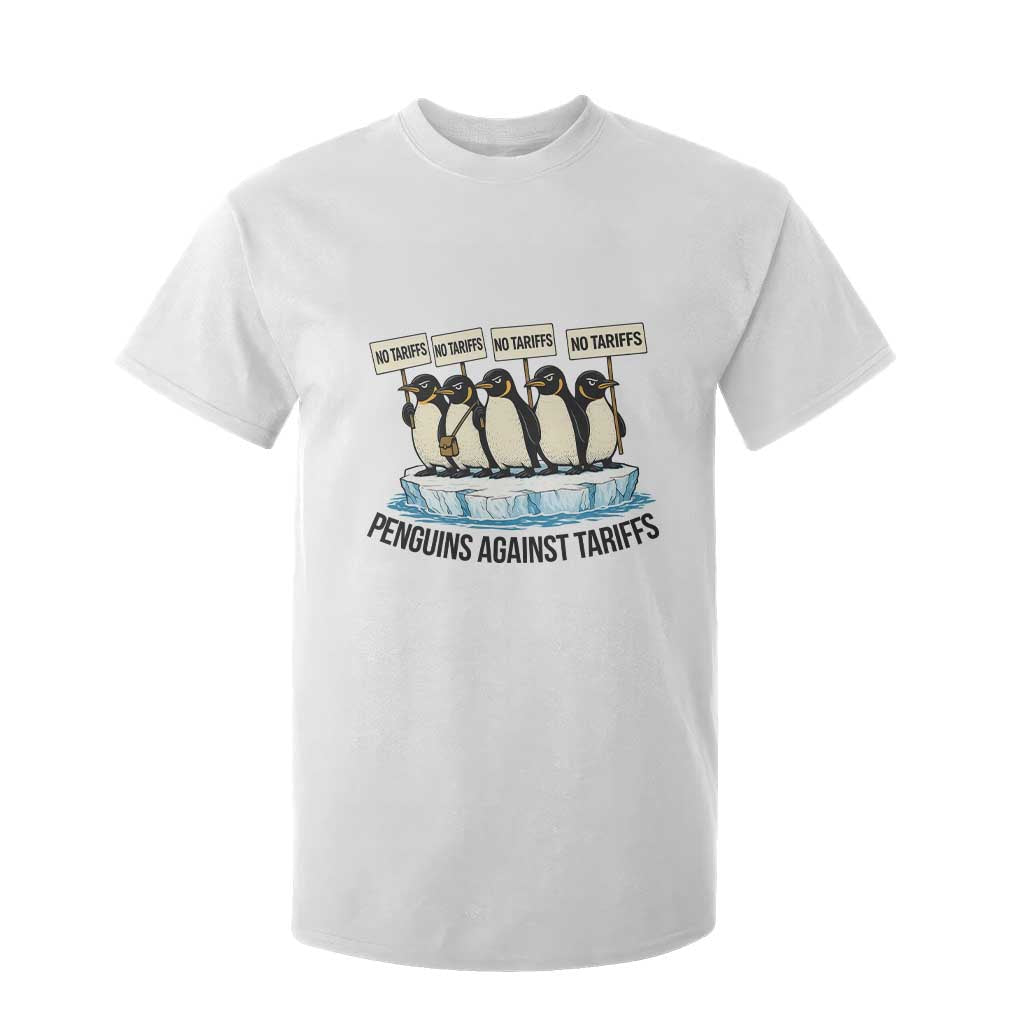 Penguins Against Tariffs T Shirt For Kid Resist Tariffs Subtle FDT Political Resistance TS14 White Print Your Wear