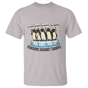 Penguins Against Tariffs T Shirt Resist Tariffs Subtle FDT Political Resistance TS14 Ice Gray Print Your Wear