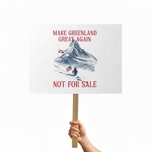 But Why Penguin Protest Sign Trump Nihilist Penguin Minimal Political Meme TS14 Horizontal 18" × 24" White Print Your Wear