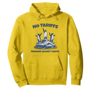 Penguins Against Tariffs Hoodie Resist Protest FDT Political TS14 Daisy Print Your Wear
