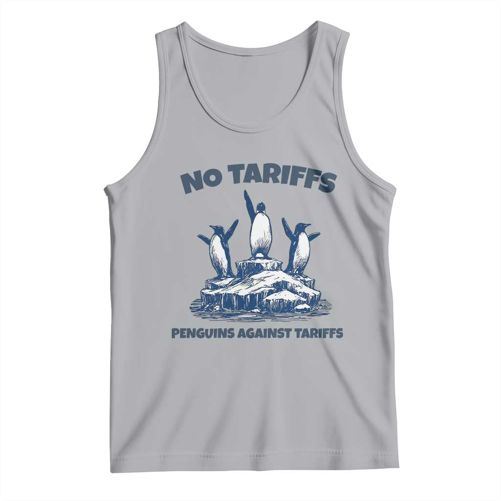 Penguins Against Tariffs Tank Top Resist Protest FDT Political TS14 Athletic Heather Print Your Wear