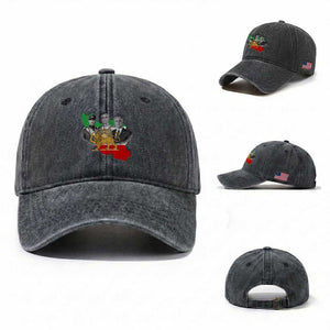 Pahlavi Dynasty Washed Cotton Baseball Cap Three Generations Iran Lion and Sun Portrait TS14 Washed Cap Universal Fit Dark Gray Print Your Wear