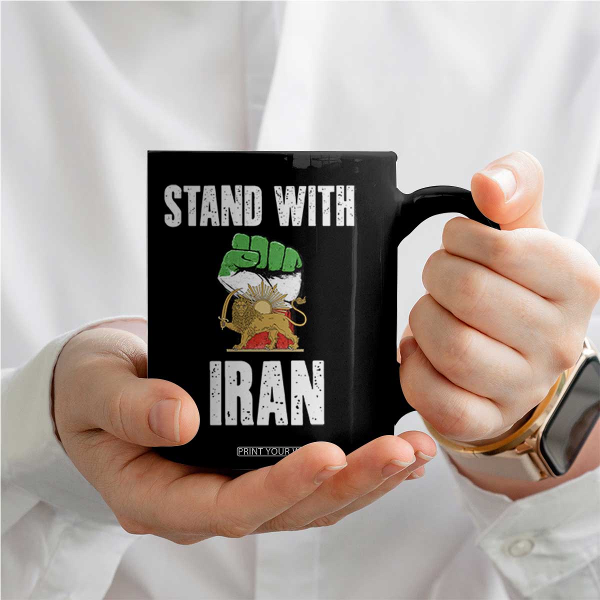 Free Iran Support Iranian MIGA Coffee Mug Stand With Iran TS14 Print Your Wear