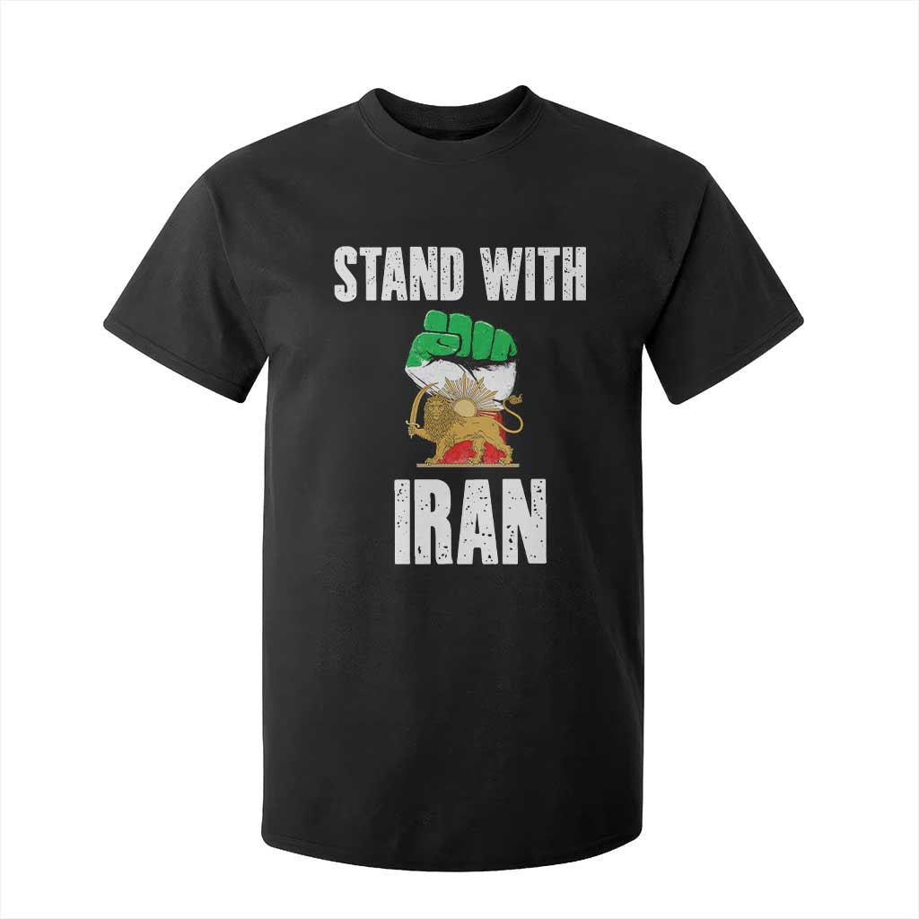 Free Iran Support Iranian MIGA T Shirt For Kid Stand With Iran TS14 Black Print Your Wear