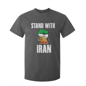 Free Iran Support Iranian MIGA T Shirt For Kid Stand With Iran TS14 Dark Heather Print Your Wear