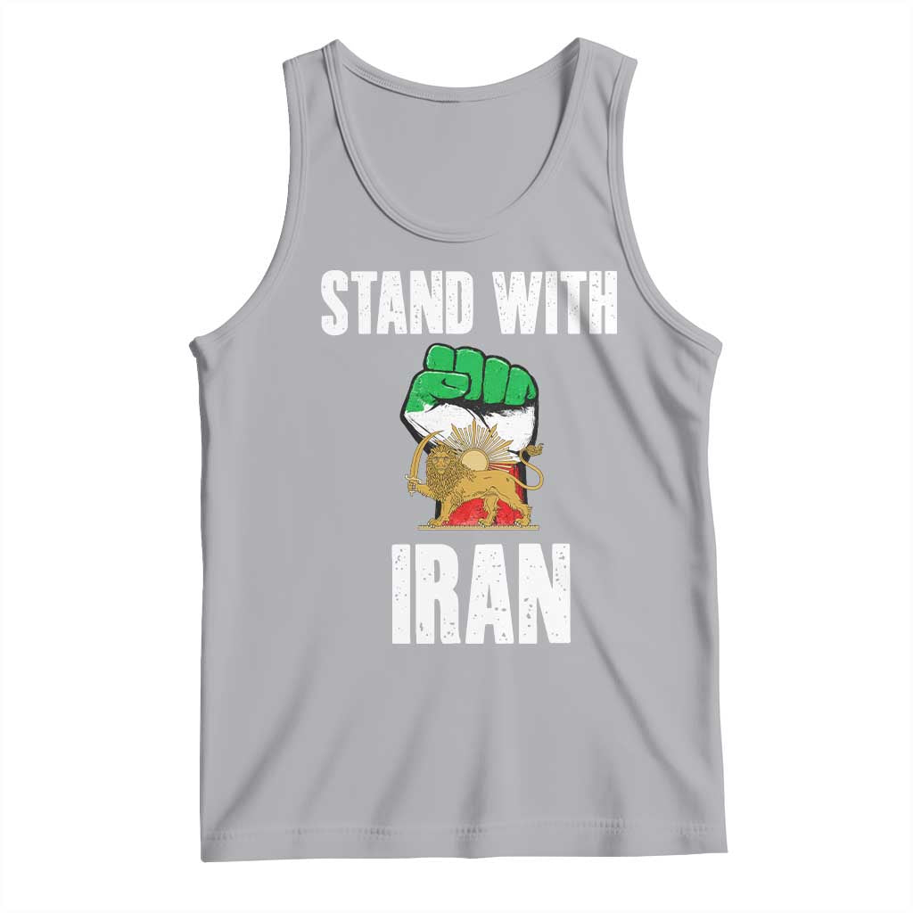 Free Iran Support Iranian MIGA Tank Top Stand With Iran TS14 Athletic Heather Print Your Wear