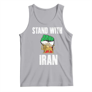 Free Iran Support Iranian MIGA Tank Top Stand With Iran TS14 Athletic Heather Print Your Wear