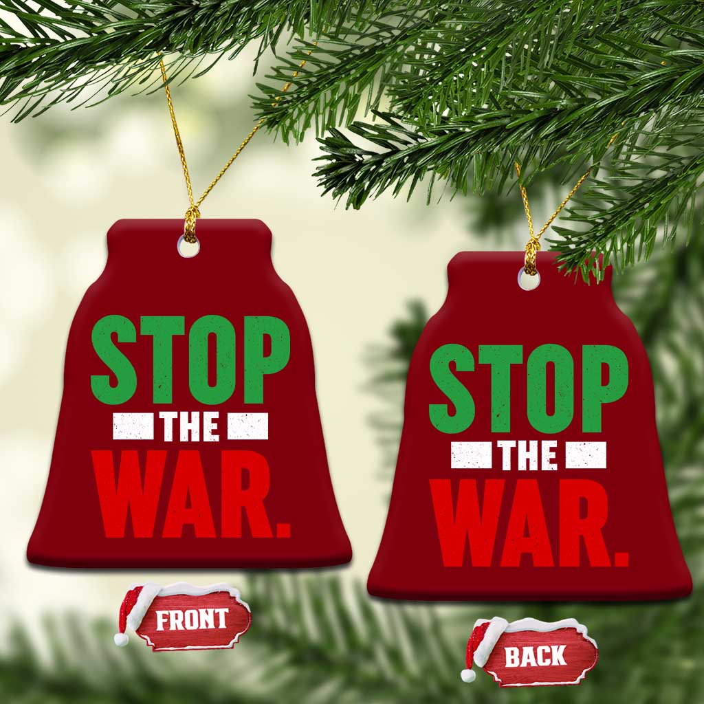 Free Iran Support Iranian MIGA Ceramic Ornament Stop The War TS14 Print Your Wear