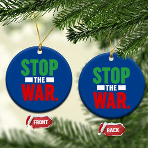 Free Iran Support Iranian MIGA Ceramic Ornament Stop The War TS14 1pc Blue Print Your Wear